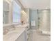 Bright bathroom with double vanity and marble countertop at 388 Luray Way, Rock Hill, SC 29730