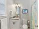Bright bathroom with white cabinet and granite counters at 388 Luray Way, Rock Hill, SC 29730
