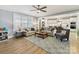 Spacious living room with an open floor plan and hardwood floors at 388 Luray Way, Rock Hill, SC 29730