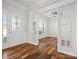 Elegant entryway featuring hardwood floors, glass doors, and ample natural light at 4030 Ambleside Dr, Fort Mill, SC 29707