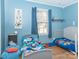 Blue-themed bedroom featuring twin beds, playful decor, and bright natural light at 4455 Hampton Rd, Salisbury, NC 28144