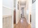 Hallway with wood flooring leading to bedrooms and bathroom at 4455 Hampton Rd, Salisbury, NC 28144