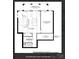 Basement layout with Gathering room, rec space, storage, bath, and covered rear porch at 4513 Morning Mist Dr # 207, Sherrills Ford, NC 28673