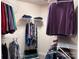 Organized walk-in closet featuring shelving and hanging space for clothing and accessories at 5518 Prosperity View Dr, Charlotte, NC 28269