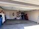 Spacious two-car garage with overhead door and ample storage solutions at 5518 Prosperity View Dr, Charlotte, NC 28269