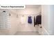 Well-organized walk-in closet provides ample storage space at 7027 Sylvan Retreat Dr, Denver, NC 28037