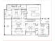 Detailed first-floor plan showcasing the primary bedroom, kitchen, gathering spaces, garage, and covered front porch at 7443 Paddle Ln # 55, Sherrills Ford, NC 28673