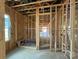 Bathroom under construction shows framing with rough-in plumbing and a window at 7459 Fighting Creek Rd # 33, Sherrills Ford, NC 28673