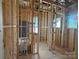 Bathroom framing showcases plumbing and layout details during initial construction phase at 7459 Fighting Creek Rd # 33, Sherrills Ford, NC 28673