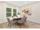 Dining area features a modern table set and large windows that give natural lighting at 9503 Weston Woods Ln, Charlotte, NC 28216