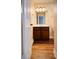 Bathroom with wood vinyl flooring and a dark wood vanity at 1146 Crestmont Se Dr, Concord, NC 28025