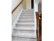 Carpeted staircase leading to the upper level of the home at 1146 Crestmont Se Dr, Concord, NC 28025