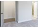 Bright bedroom features neutral walls, carpet, and ensuite bathroom with glass-enclosed shower at 2058 Skyhawk Dr, Lake Wylie, SC 29745