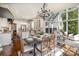 Open concept kitchen with dining area with lots of natural light and stainless steel appliances at 20711 Bethel Church Rd, Cornelius, NC 28031