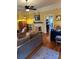 Bright living room with hardwood floors, fireplace, and open floor plan at 400 Martin Luther King Jr Ave, Kannapolis, NC 28083