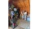 Shed interior filled with tools and containers at 400 Martin Luther King Jr Ave, Kannapolis, NC 28083