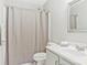 Bathroom with a shower and a grey vanity at 733 Rocky Grove Gln, York, SC 29745