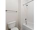 Clean white shower with a built in bathtub and white tiled wall at 108 Berkshire Ave, Belmont, NC 28012