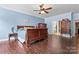 Large primary bedroom with hardwood floors and custom storage at 1485 Sierra Rd, York, SC 29745