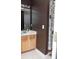 Bathroom featuring a modern white sink and decorative shower curtain; updated for modern tastes at 2345 Nuthatch Dr, Rock Hill, SC 29732