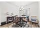 Cozy dining area featuring modern lighting and comfortable seating for Gathering meals at 27467 Cinderella Cir, Lancaster, SC 29720