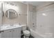 Bathroom with a shower and tub combo and white vanity at 604 Atherton Way, Rock Hill, SC 29730
