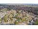 Overhead aerial shot of a residential neighborhood with homes and tree cover at 7201 Brassy Creek Ln, Charlotte, NC 28269