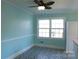 Dining area featuring large windows, blue walls and modern style flooring at 802 Lewis St, Gastonia, NC 28054