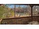 Lake view from the covered porch showing a dock on the water at 8749 Dog Leg Rd # 7, Sherrills Ford, NC 28673