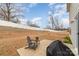 Backyard featuring a patio with seating and grill, plus a large grassy area at 920 Clementine Rd, Monroe, NC 28110