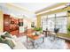Spacious living room featuring an open floor plan with hardwood floors at 1209 Waypoint Ct, Matthews, NC 28104