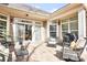 Charming brick patio features ample seating, a grill, and access into the house through sliding glass doors at 1209 Waypoint Ct, Matthews, NC 28104
