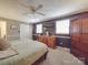 Relax in this main bedroom with carpet, ceiling fan, natural light and plenty of closet space at 1525 Oakridge Dr, Salisbury, NC 28146