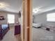 Spacious bedroom has carpet, ceiling fan, and good natural light at 1525 Oakridge Dr, Salisbury, NC 28146