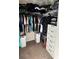 Spacious walk-in closet featuring ample storage space and organized shelving at 329 Aniston Ln, Shelby, NC 28152