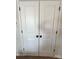 White paneled double doors with black hardware at 329 Aniston Ln, Shelby, NC 28152