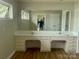 Bright bathroom with double vanity and large mirror at 4220 Honeysuckle Rd, Rock Hill, SC 29732