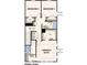 Floor plan of upper level featuring bedrooms, bathrooms, walk in closets, and a linen closet at 4370 Reed Creek Dr, Sherrills Ford, NC 28673