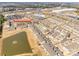 Aerial view showing the neighborhood layout, pond, and surrounding area of 5212 Spanish Ivy Ln at 5212 Spanish Ivy Ln, Indian Land, SC 29707