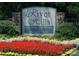 River Hills community sign surrounded by vibrant flowerbeds at 11 Courageous St, Lake Wylie, SC 29710