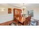 Dining room with hutch and dining table at 16506 Doves Canyon Ln, Charlotte, NC 28278