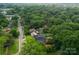 Captivating aerial shot of a verdant neighborhood featuring tree-covered homes and winding roads at 3627 Rogers St, Charlotte, NC 28208