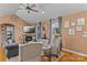 Comfortable living room with a cozy fireplace and stylish decor at 3757 Fieldhaven Ct, Maiden, NC 28650
