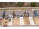 Aerial view of several homes showcasing neighborhood with driveways, landscaping, and street access at 393 Brannon Meadows Dr, York, SC 29745