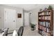 Inviting office features a bookshelf and neutral tones for a peaceful work environment at 393 Brannon Meadows Dr, York, SC 29745
