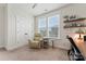 Bright office with neutral walls, a ceiling fan, and multiple windows for natural light at 4000 Spring Cove Way, Belmont, NC 28012