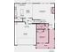 Floor plan showcasing layout of first level: kitchen, great room, bedroom and garage at 4004 Caymen Bay Ct, Tega Cay, SC 29708