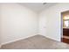 Neutral bedroom with new carpet, a closet, and access to a bathroom, providing comfort and convenience at 5216 Crystal Lakes Dr, Rock Hill, SC 29732