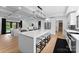 Modern kitchen featuring a large island, stainless steel appliances, and pendant lighting at 1575 Shinnville Rd, Cleveland, NC 27013