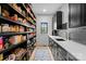 Pantry featuring shelving for storage and stylish countertops at 1575 Shinnville Rd, Cleveland, NC 27013